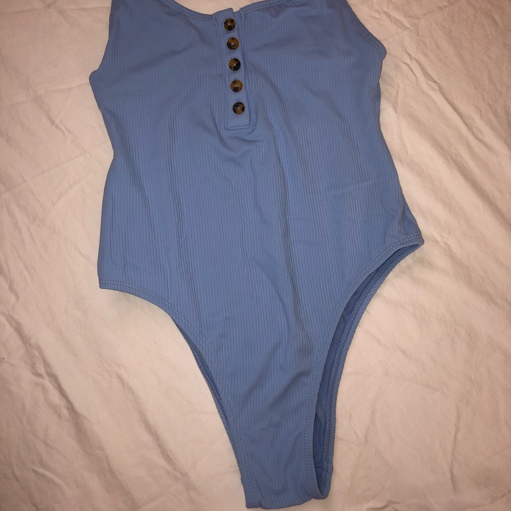Baby blue one piece